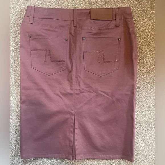 Zara Women's Denim Jeans Skirt Purple XS/EU34/US2 - Picture 1 of 10